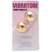 Шарики вагинальные золотые Vibratone dua-balls - фото, цены