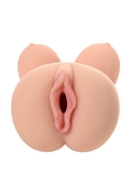 Телесный вибромастурбатор-вагина Clara OnaHole с имитацией груди - фото, цены