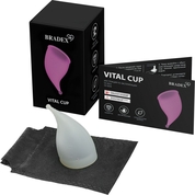 Белая менструальная чаша Vital Cup S - фото, цены