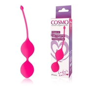 Розовые вагинальные шарики Cosmo с хвостиком - фото, цены