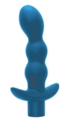 Бирюзовый анальный вибромассажёр Naughty - 14,5 см. - фото, цены