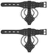Черные браслеты с металлической фурнитурой - фото, цены