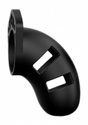 Черный мужской пояс верности Silicone Cock Cage Model 20 Chastity 3.5 - фото, цены
