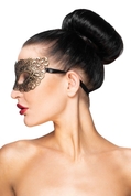 Золотистая карнавальная маска Альтаир - фото, цены