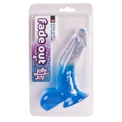 Синий фаллоимитатор с прозрачной верхней частью Jelly Joy Fade Out Dong 6inch - 15,2 см. - фото, цены