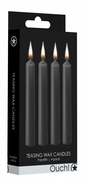 Набор из 4 черных восковых свечей Teasing Wax Candles - фото, цены