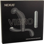 Черный стимулятор простаты Nexus Vibro - 10,2 см. - фото, цены