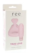 Многофункциональный розовый набор Ree True Love: вибропуля с насадкой и эрекционное кольцо - фото, цены