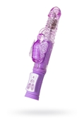 Фиолетовый хай-тек вибратор High-Tech fantasy с вращением бусин - 24,5 см. - фото, цены