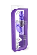 Фиолетовый вибратор с клиторальной стимуляцией G Rabbit - 26 см. - фото, цены