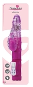 Ярко-розовый вибрамассажер-кролик Up Down Butterfly - 24 см. - фото, цены