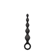 Чёрная анальная цепочка Perles D Lux Short - 16,5 см. - фото, цены