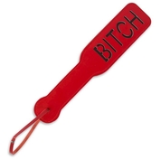 Красная шлёпалка Bitch - 31,5 см. - фото, цены