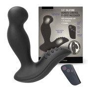 Черный вибромассажер простаты 3,5’’ Remote Control P-spot Massager - 12,5 см. - фото, цены