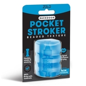 Голубой портативный мастурбатор Zolo Backdoor Pocket Stroker - фото, цены