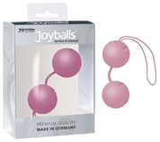 Нежно-розовые вагинальные шарики Joyballs Trend с петелькой - фото, цены