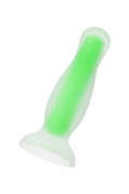 Зеленая, светящаяся в темноте анальная втулка Mortimer Glow - 12,5 см. - фото, цены