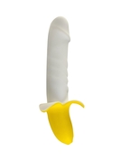Мощный пульсатор в форме банана Banana Pulsator - 19,5 см. - фото, цены