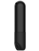 Черный мини-вибратор Rick с пультом - 8,6 см. - фото, цены