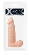 Телесный фаллоимитатор Xskin 6 Pvc Dong Flesh - 15,2 см. - фото, цены