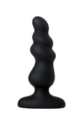 Чёрная анальная втулка Whirlwind D-peng с пультом - 12,2 см. - фото, цены