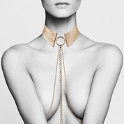 Золотистый ошейник с цепочками Desir Metallique Collar - фото, цены