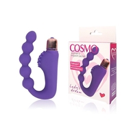 Фиолетовый фантазийный вибромассажер-елочка Cosmo - фото, цены