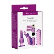 Фиолетовый вибронабор Foreplay Couples Kit - фото, цены