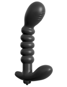 Анальный вибромассажер Ribbed Prostate Vibe - 15,2 см. - фото, цены