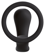 Чёрное эрекционное кольцо с анальной пробкой Bootie Ring - фото, цены