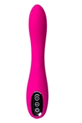 Ярко-розовый вибратор со стимулирующим шариком Beadsy - 21 см. - фото, цены