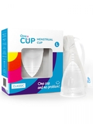 Прозрачная менструальная чаша OneCUP Classic - размер L - фото, цены
