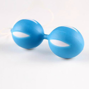 Голубые вагинальные шарики Smart Balls со шнурком - фото, цены