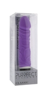 Фиолетовый вибратор-реалистик Purrfect Silicone Classic 6.5inch - 16,5 см. - фото, цены