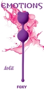 Фиолетовые вагинальные шарики Emotions Foxy - фото, цены