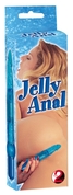 Голубой гелевый анальный вибратор Jelly Anal - 17 см. - фото, цены
