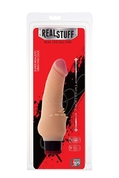 Реалистичный вибратор с мягкими шипами для внешней стимуляции Realstuff 7inch Vibrator - 17,8 см. - фото, цены