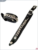 Декорированные цепочками узкие наручники - фото, цены