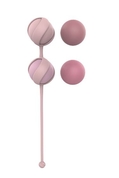 Набор из 4 розовых вагинальных шариков Valkyrie - фото, цены