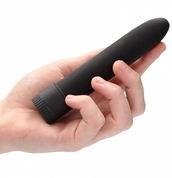 Черный вибратор 5.5 Vibrator Biodegradable - 14 см. - фото, цены