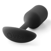 Чёрная пробка для ношения B-vibe Snug Plug 2 - 11,4 см. - фото, цены