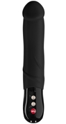 Чёрный вибратор Big Boss Black Line - 23,5 см. - фото, цены