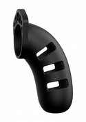 Черный мужской пояс верности Silicone Cock Cage Model 06 Chastity 5.5 - фото, цены