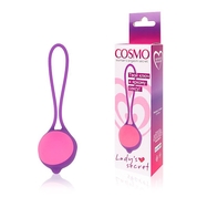 Фиолетово-розовый вагинальный шарик Cosmo - фото, цены