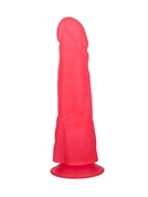 Розовый фаллоимитатор на присоске - 18,8 см. - фото, цены