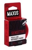 Ультратонкие презервативы в железном кейсе Maxus Sensitive - 3 шт. - фото, цены