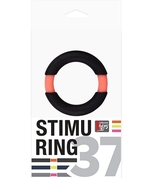 Черно-оранжевое эрекционное кольцо на пенис Neon Stimu - фото, цены