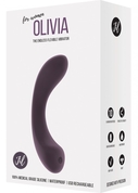 Фиолетовый гнущийся вибратор Olivia - 15,6 см. - фото, цены