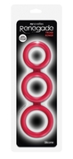 Красное тройное эрекционное кольцо Triad Cock Ring - фото, цены