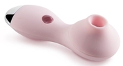 Нежно-розовый мембранный стимулятор клитора Polly - 13,3 см. - фото, цены